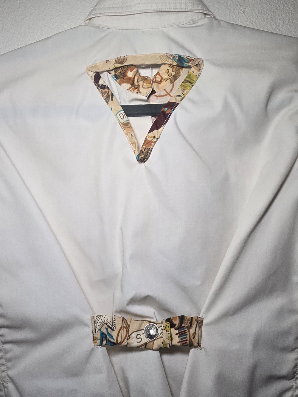 Vintage Two-Tone Western Print Shirtdress  Sz SM - Picture 4 of 4